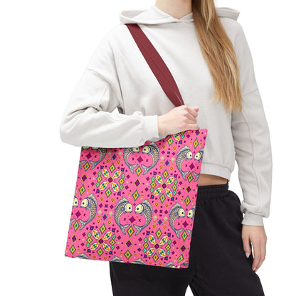 Tote Bag (AOP), Pisces, Zodiac, Jewel Pattern