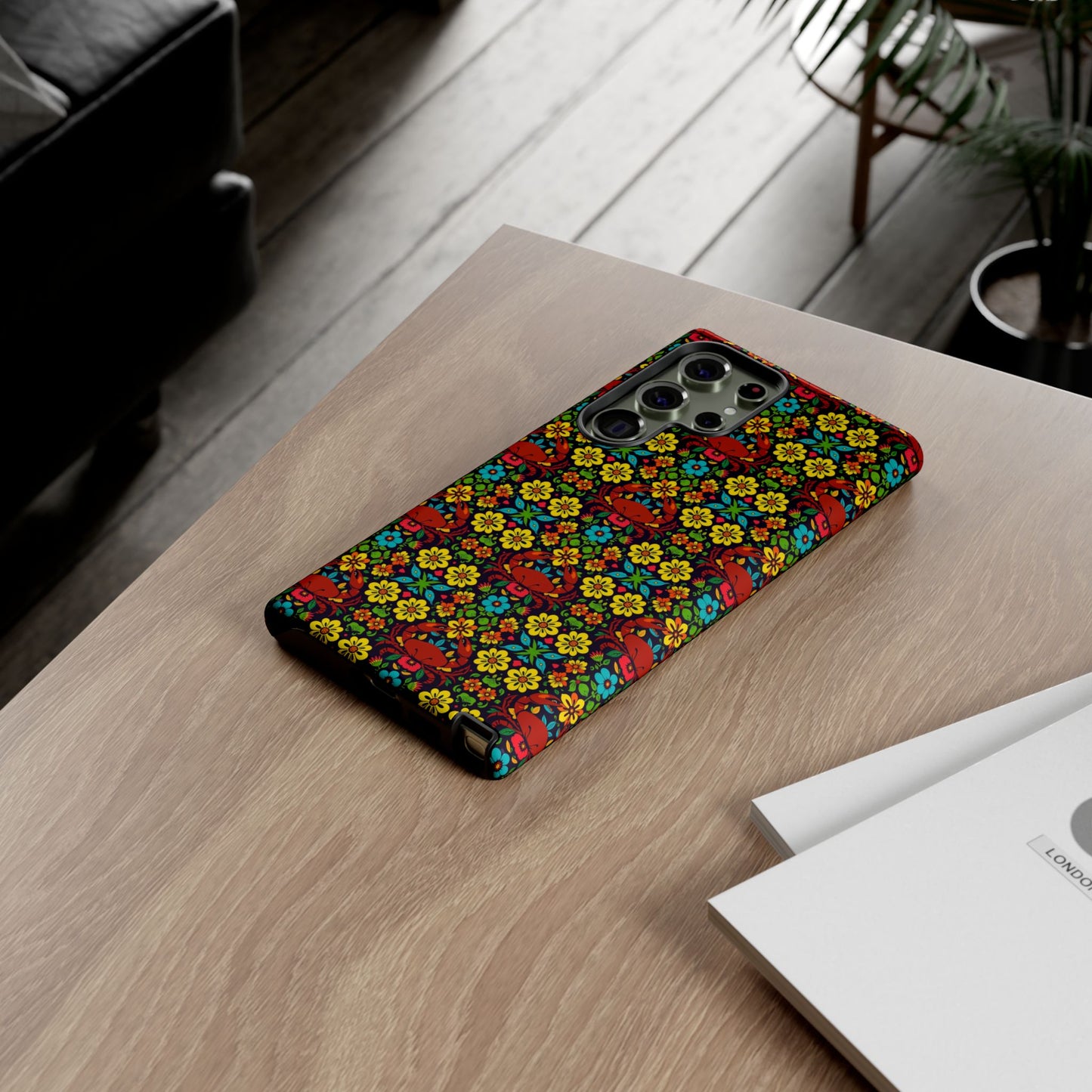 Tough Cases, Cancer, Zodiac v2, Flower Pattern