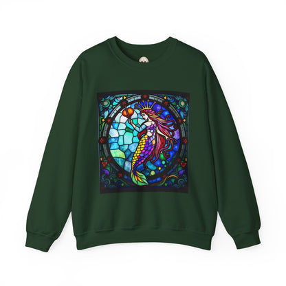 Unisex Heavy Blend™ Crewneck Sweatshirt, Glass, Aquarius Zodiac Design
