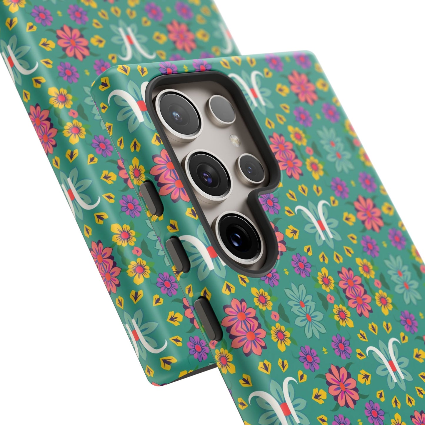 Tough Cases, Aquarius, Zodiac v4, Flower Pattern