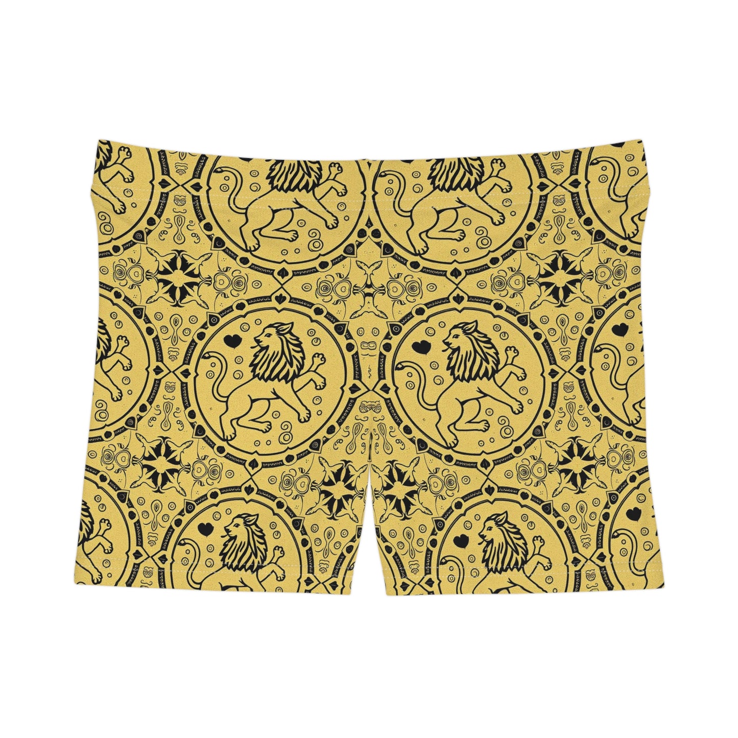 Women's Shorts, AOP, Leo, Zodiac v1, Pattern