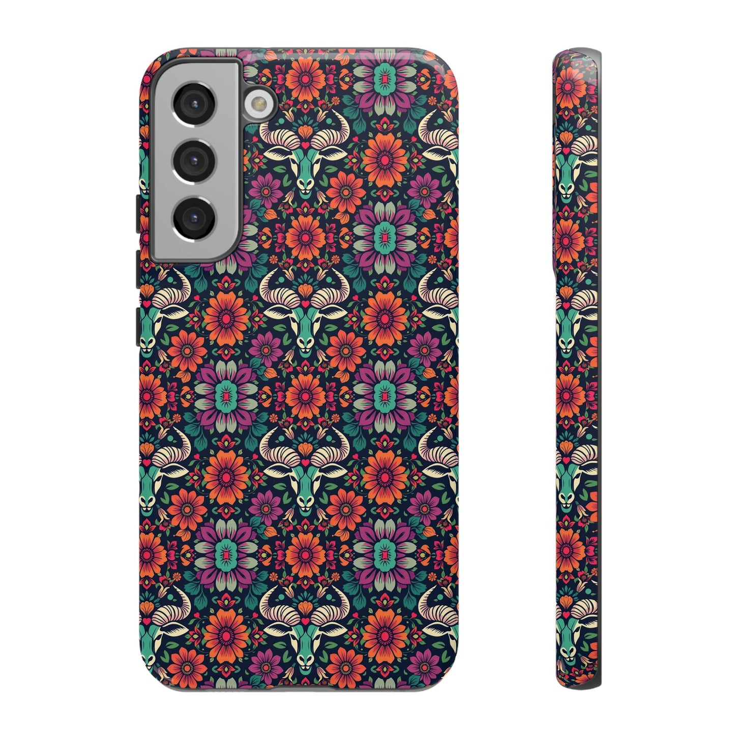 Tough Cases, Taurus, Zodiac v4, Flower Pattern