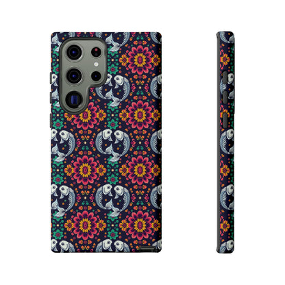 Tough Cases, Pisces, Zodiac v4, Flower Pattern