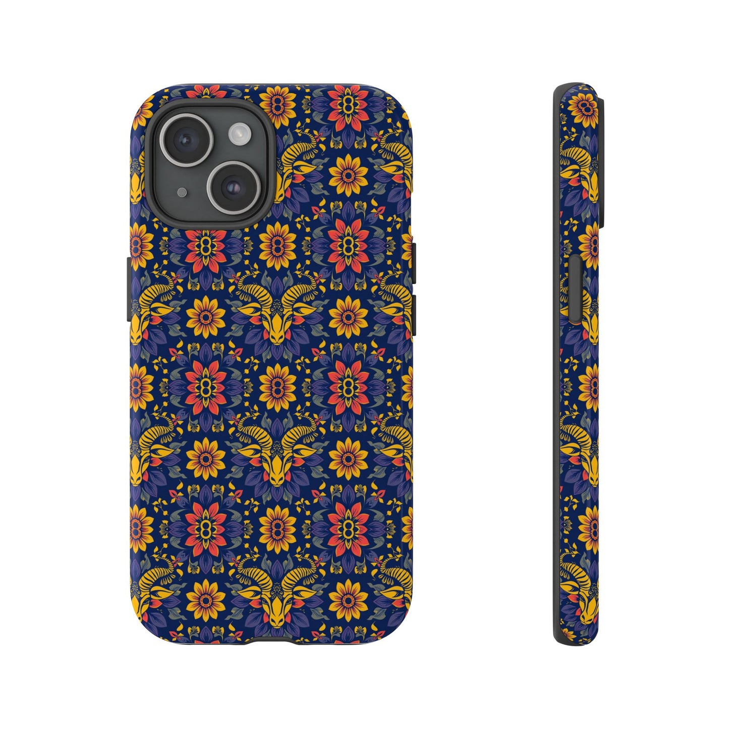 Tough Cases, Taurus, Zodiac v3, Flower Pattern