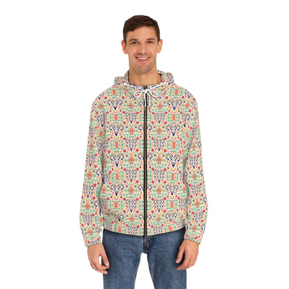 Full-Zip Hoodie (AOP), Aries, Zodiac v4, Pattern