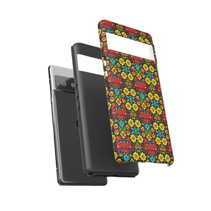 Tough Cases, Cancer, Zodiac v2, Flower Pattern