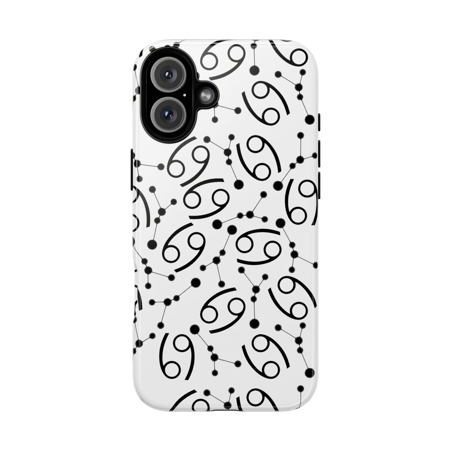 Tough Cases with the Cancer Zodiac sign for iPhone, Samsung Galaxy, and Google Pixel devices