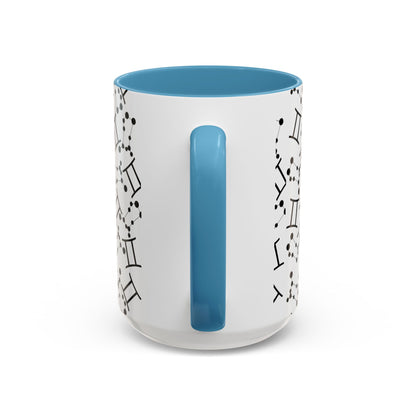 Accent Coffee Mug with the Gemini sign (11, 15oz)