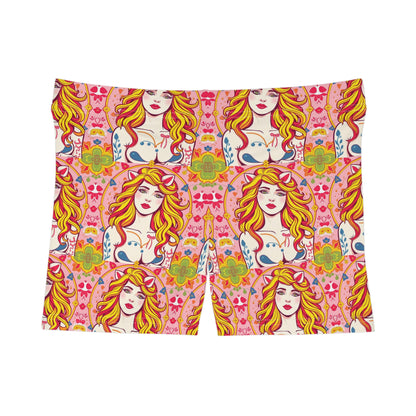 Women's Shorts, (AOP), Leo, Zodiac v3, Sexy Pattern