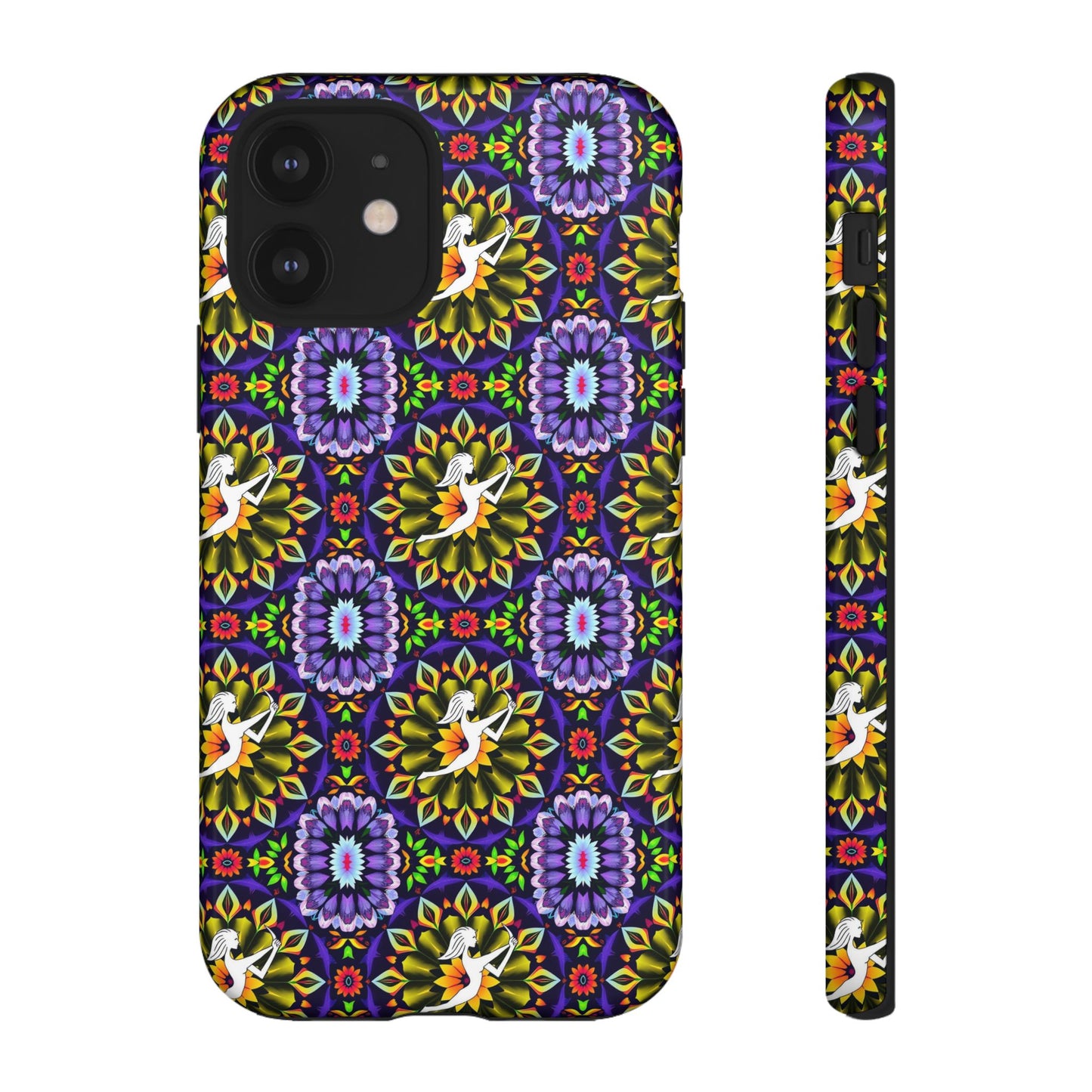 Tough Cases, Sagittarius, Zodiac v1, Flower Pattern