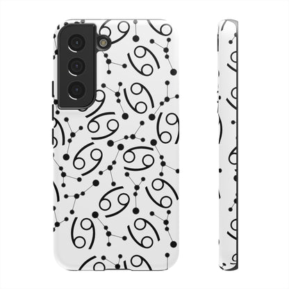 Tough Cases with the Cancer Zodiac sign for iPhone, Samsung Galaxy, and Google Pixel devices