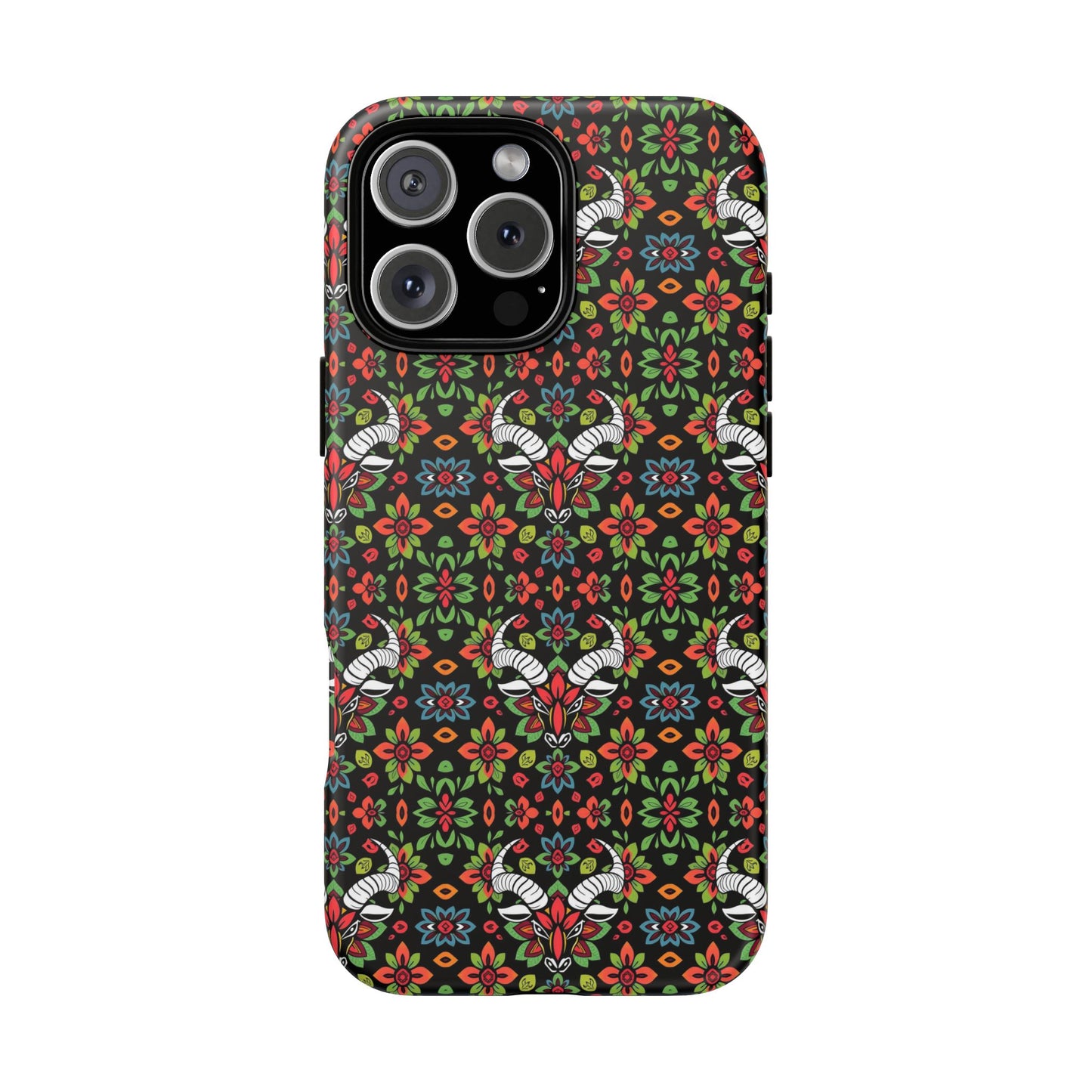 Tough Cases, Taurus, Zodiac v2, Flower Pattern