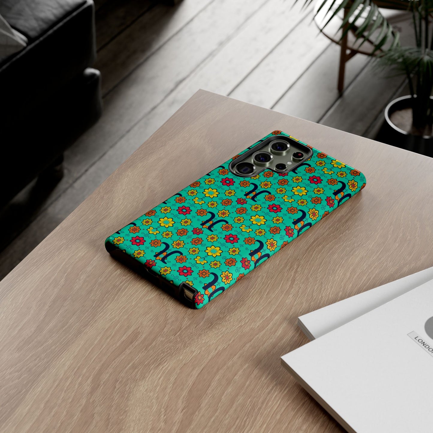 Tough Cases, Aquarius, Zodiac v2, Flower Pattern