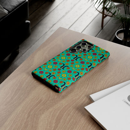 Tough Cases, Aquarius, Zodiac v2, Flower Pattern