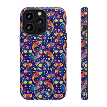 Tough Cases, Pisces, Zodiac, Bubble Pattern