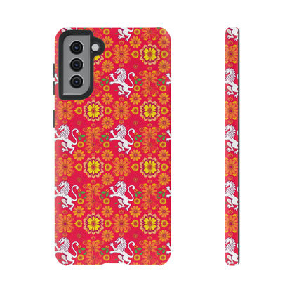 Tough Cases, Leo, Zodiac v4, Flower Pattern