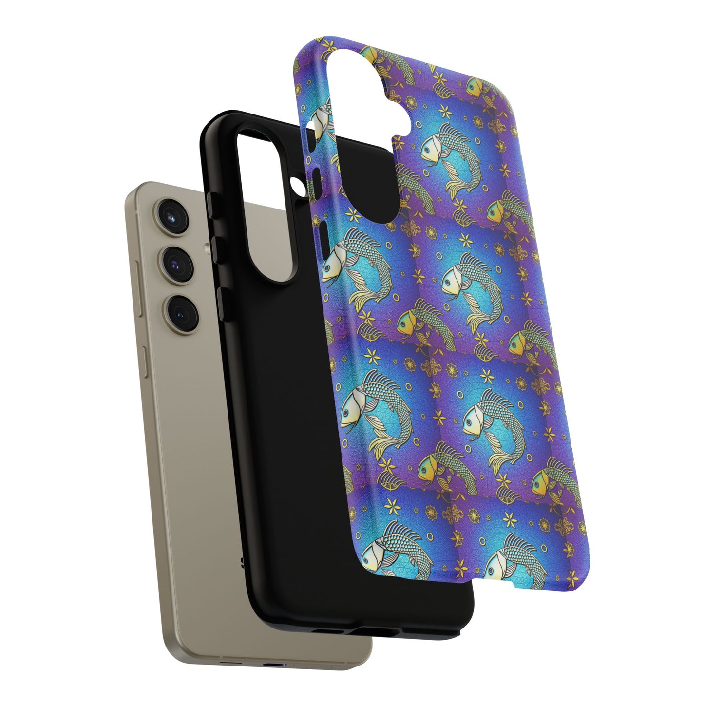 Tough Cases, Pisces, Zodiac v2, Metal Pattern