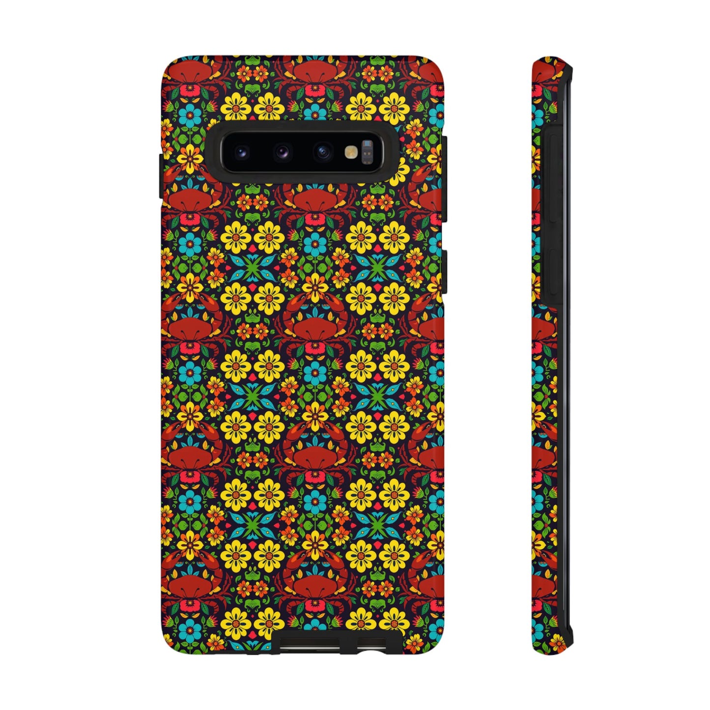 Tough Cases, Cancer, Zodiac v2, Flower Pattern