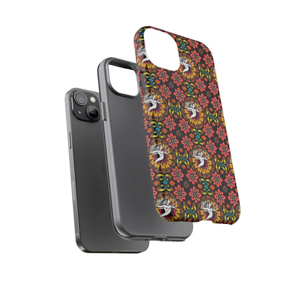 Tough Cases, Sagittarius, Zodiac v2, Flower Pattern
