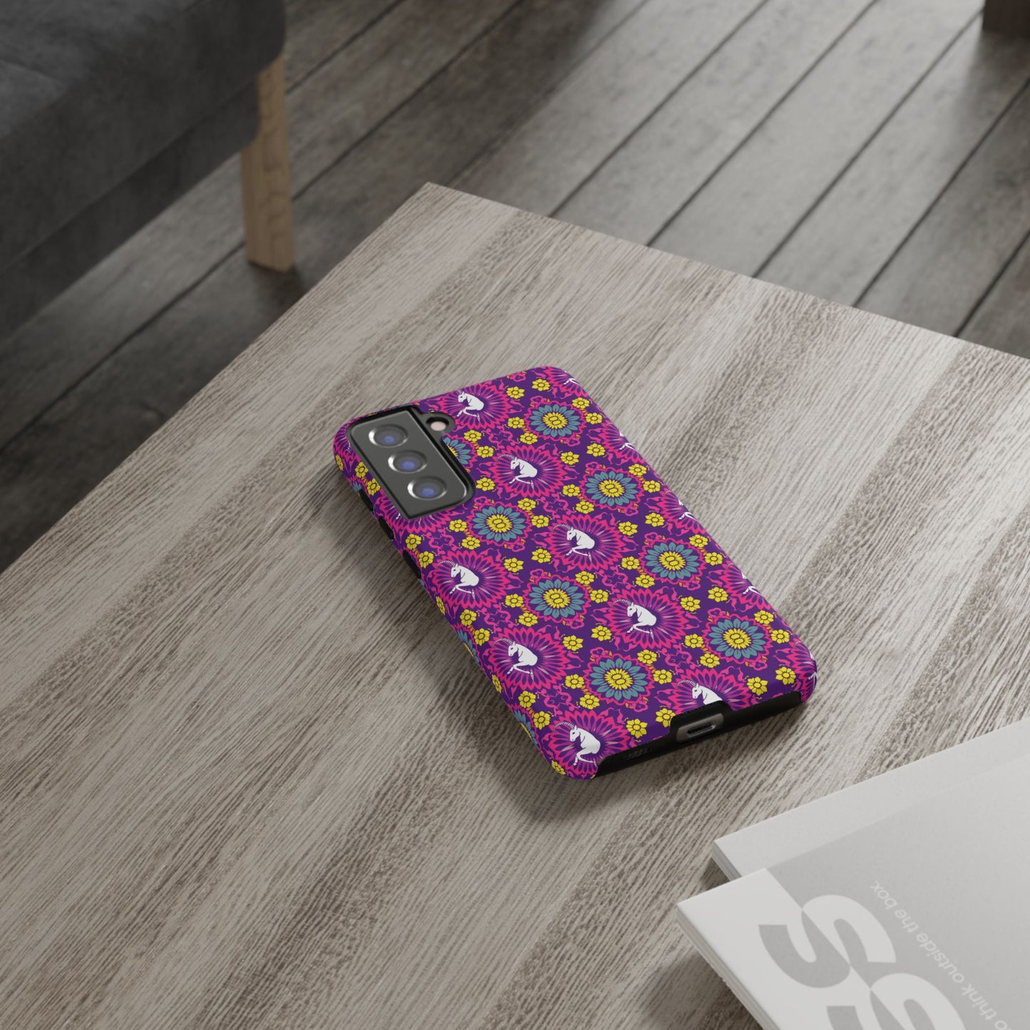 Tough Cases, Capricorn, Zodiac, Flower Pattern