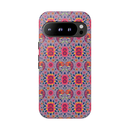Tough Cases, Pisces, Zodiac v3, Flower Pattern