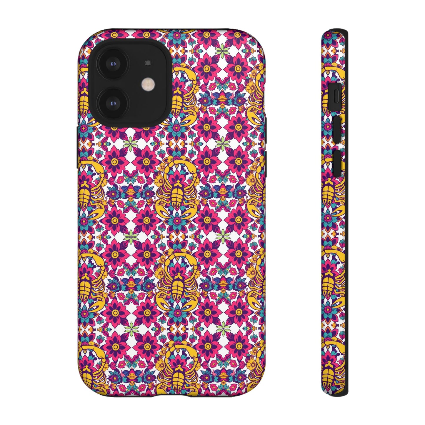 Tough Cases, Scorpio, Zodiac v2, Flower Pattern