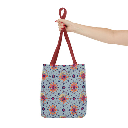 Tote Bag, (AOP), Sagittarius, Zodiac v1, Flower Pattern