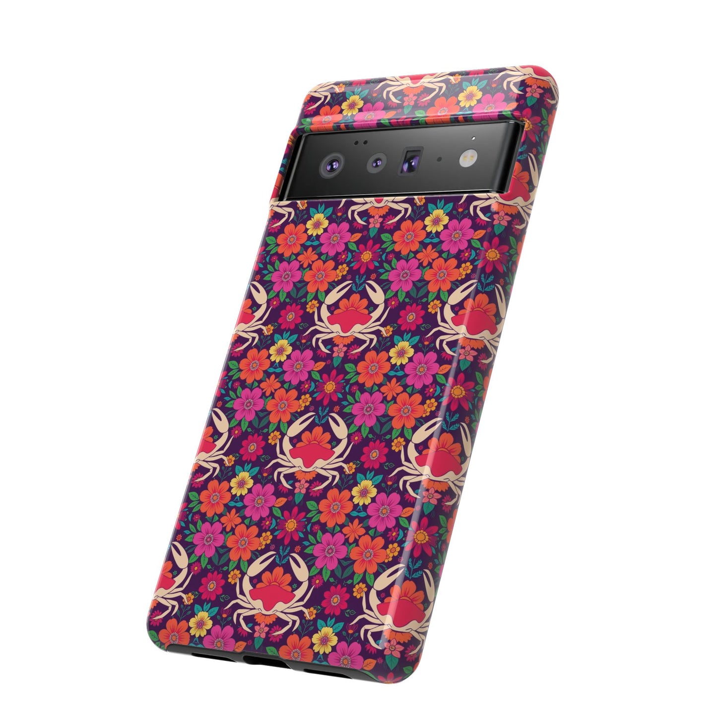 Tough Cases, Cancer, Zodiac v1, Flower Pattern