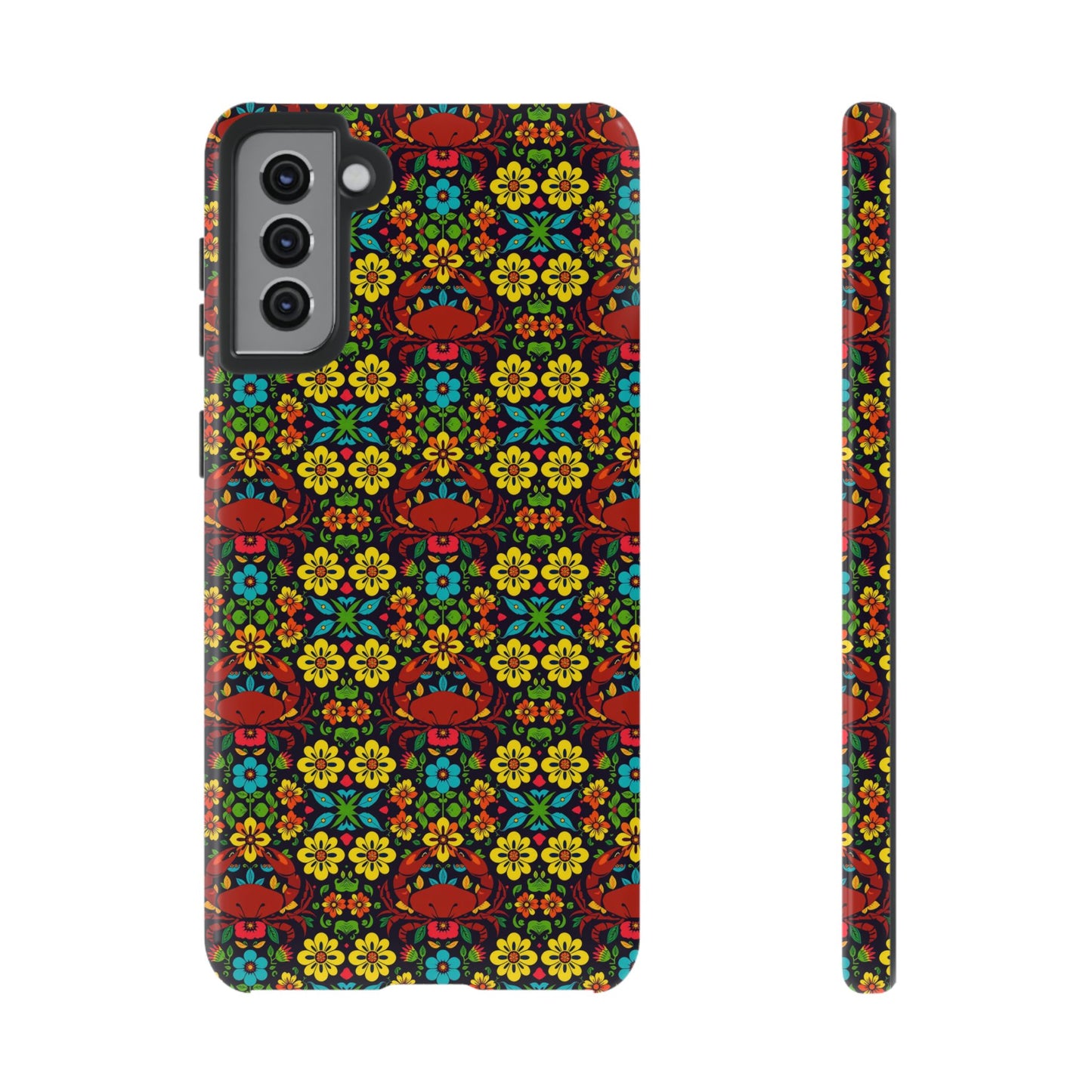Tough Cases, Cancer, Zodiac v2, Flower Pattern