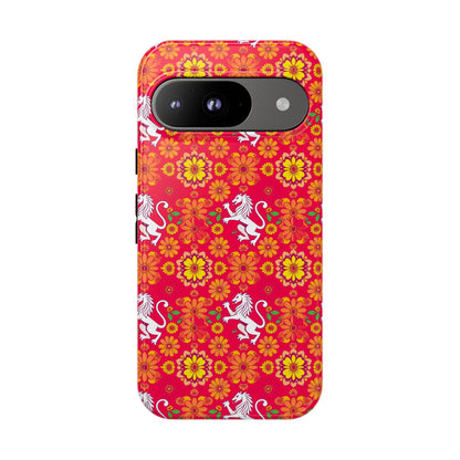 Tough Cases, Leo, Zodiac v4, Flower Pattern