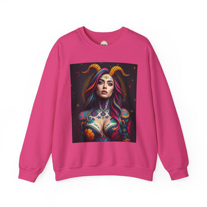Unisex Heavy Blend™ Crewneck Sweatshirt, Capricorn, Zodiac v3, Sexy Pattern