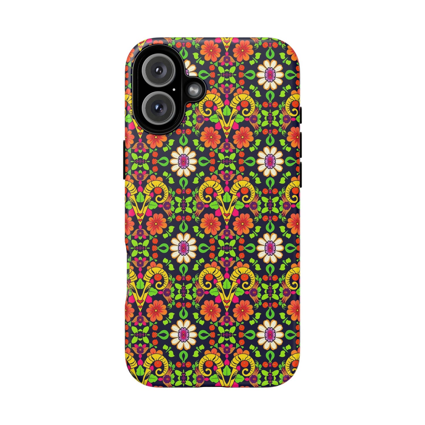 Tough Cases, Aries, Zodiac v4, Flower Pattern
