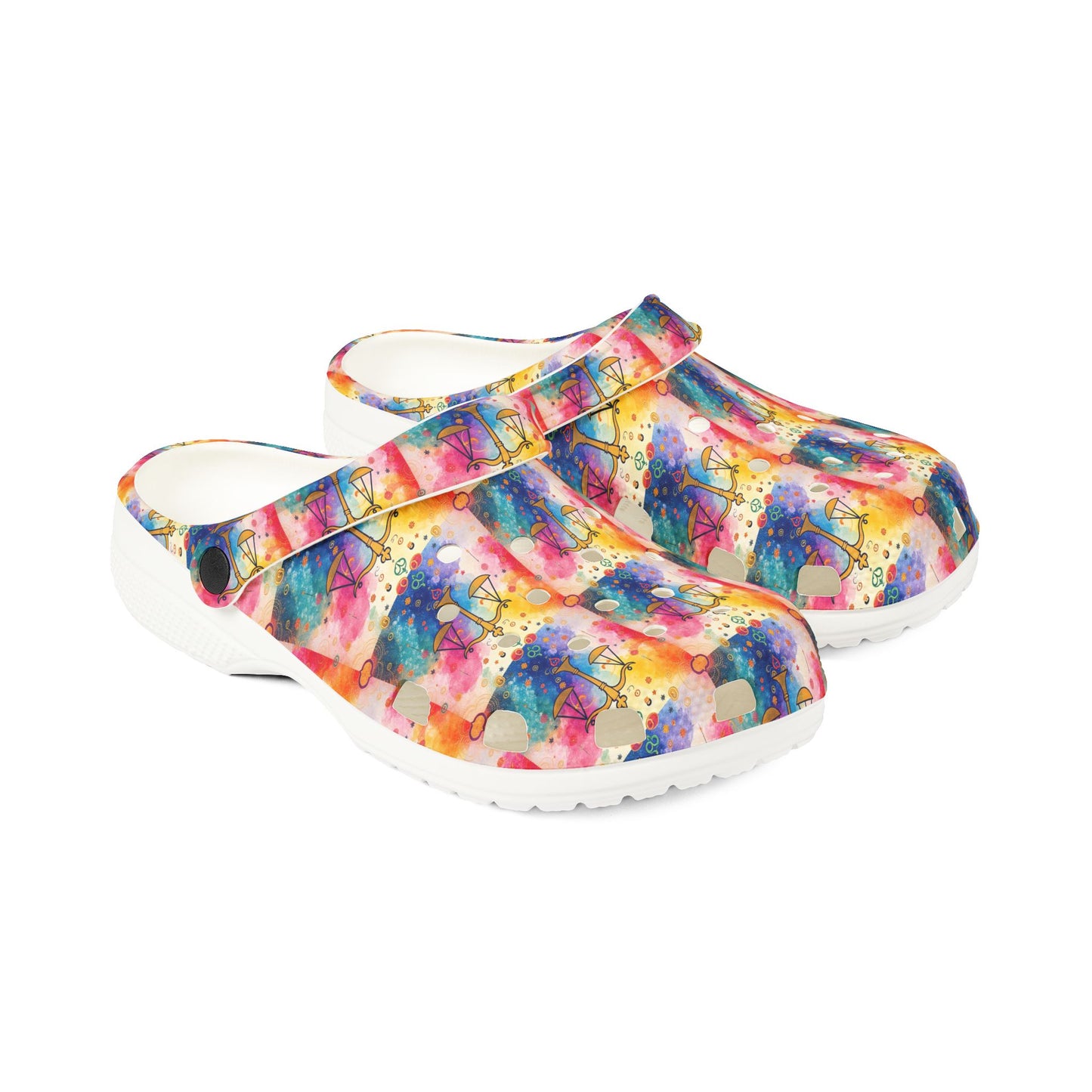 EVA Foam Rubber Shoes, (AOP), Libra, Zodiac v3, Pattern