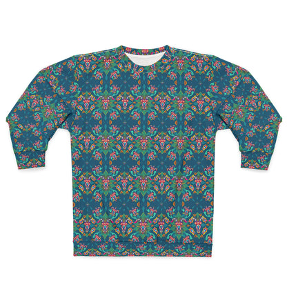 Unisex Sweatshirt (AOP), Taurus, Zodiac v2, Jewel Pattern