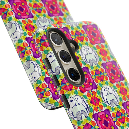 Tough Cases, Pisces, Zodiac v2, Flower Pattern