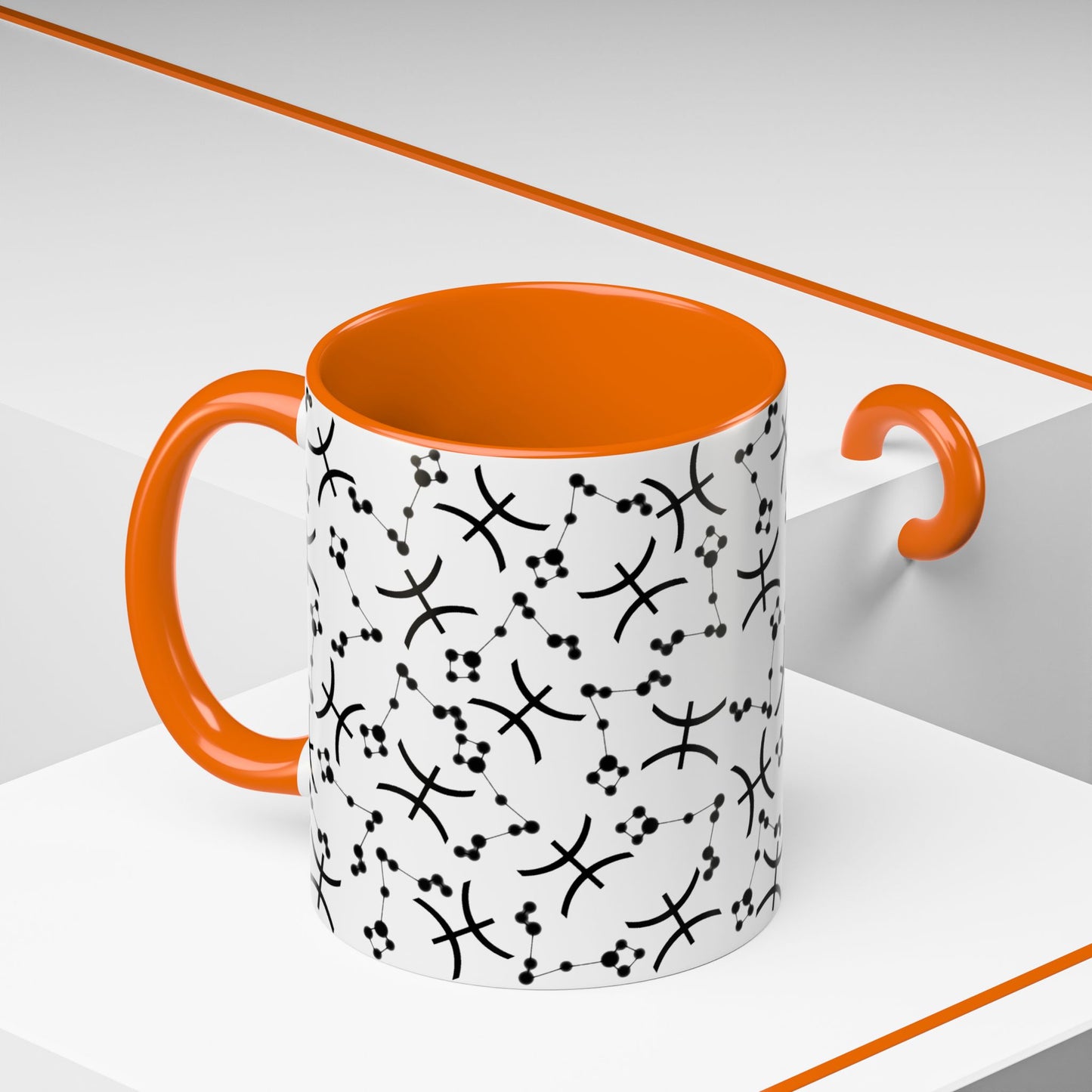 Accent Coffee Mug with the Pisces sign (11, 15oz)