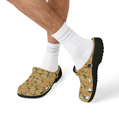 EVA Foam Rubber Shoes, (AOP), Virgo, Zodiac v2, Pattern