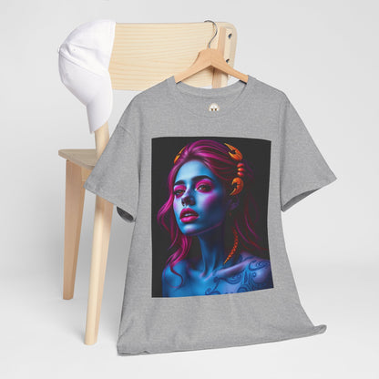 Unisex Heavy Cotton T-Shirt, Scorpio, Zodiac, Sexy Art