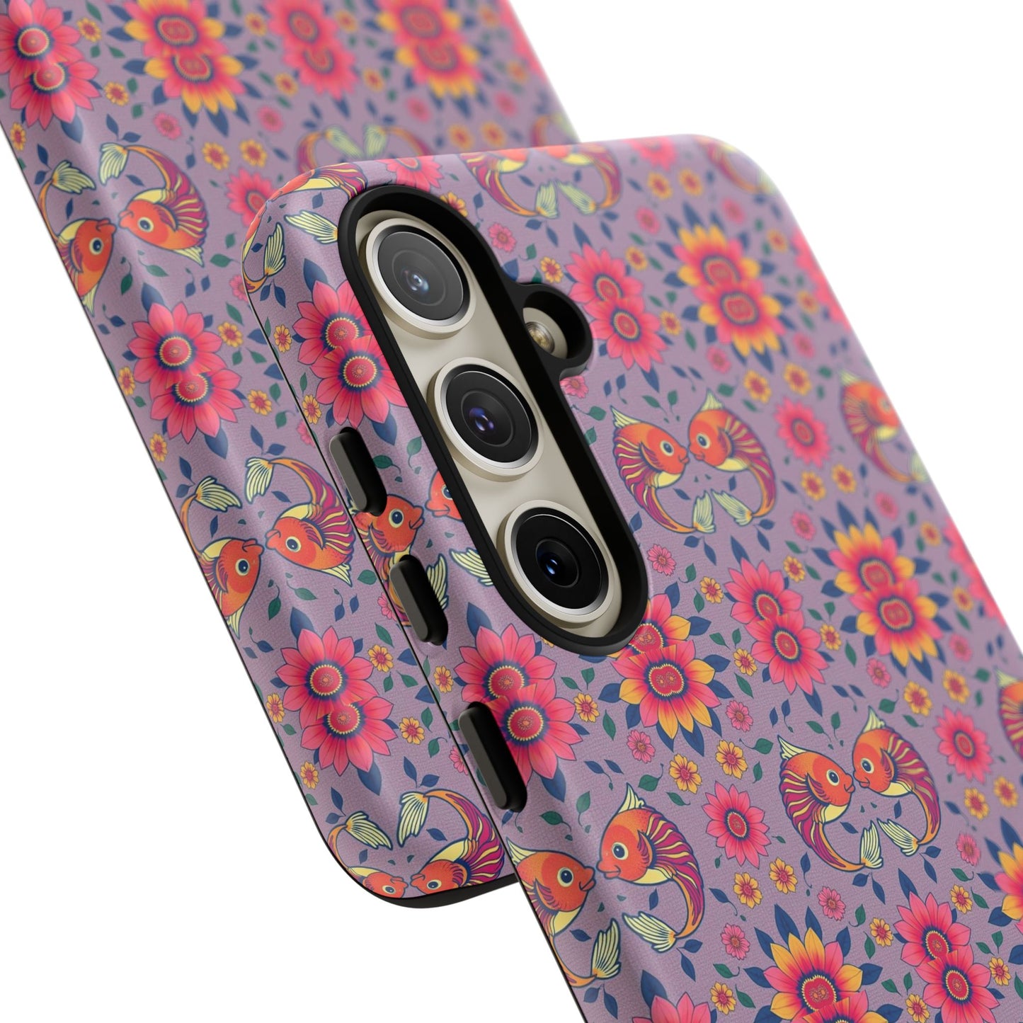 Tough Cases, Pisces, Zodiac v3, Flower Pattern