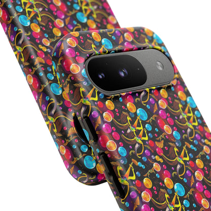 Tough Cases, Sagittarius, Zodiac v1, Bubble Pattern