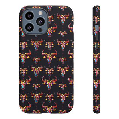 Tough Cases, Taurus, Zodiac, Metal Pattern