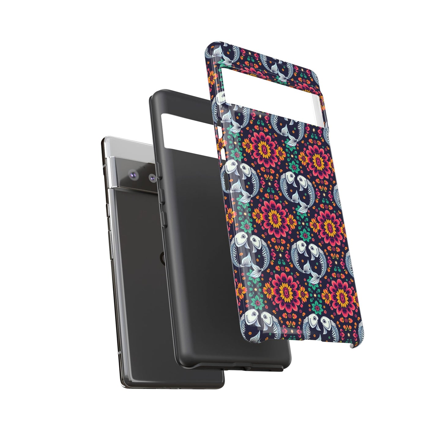 Tough Cases, Pisces, Zodiac v4, Flower Pattern