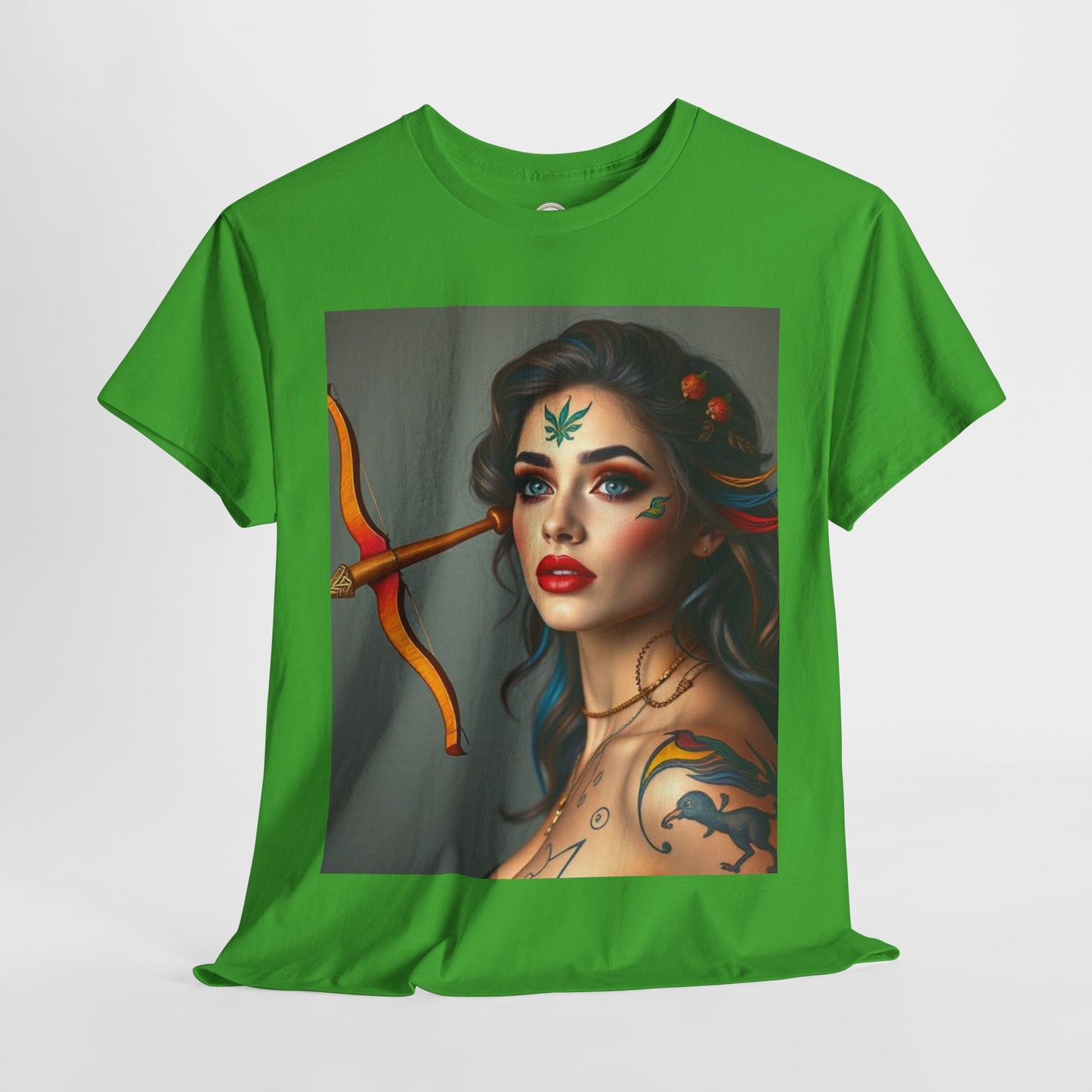 Unisex Heavy Cotton T-Shirt, Sagittarius, Zodiac v2, Sexy Art