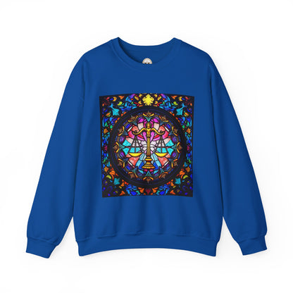 Unisex Heavy Blend™ Crewneck Sweatshirt, Glass 1, Libra Zodiac Design