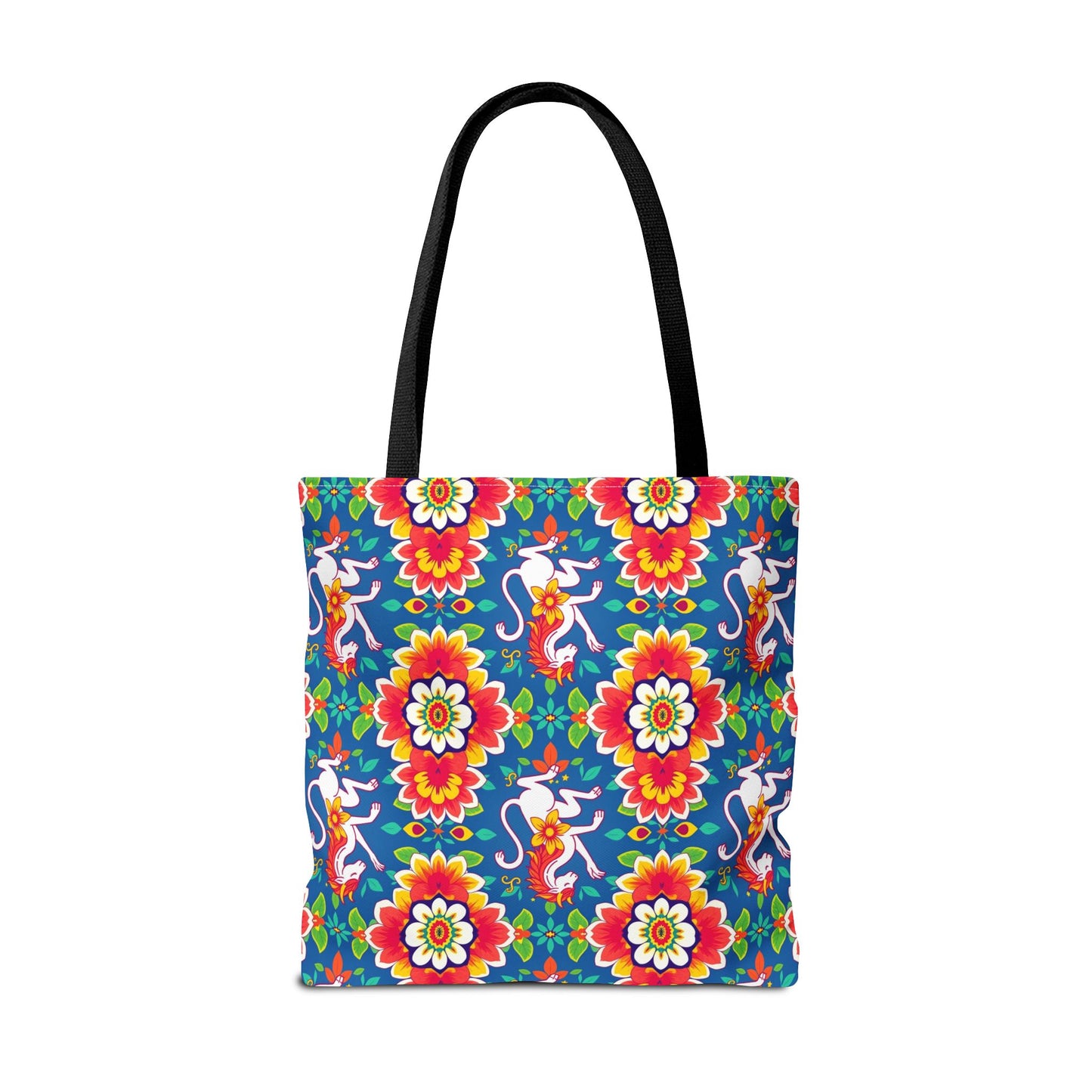 Tote Bag, (AOP), Virgo, Zodiac v2, Flower Pattern