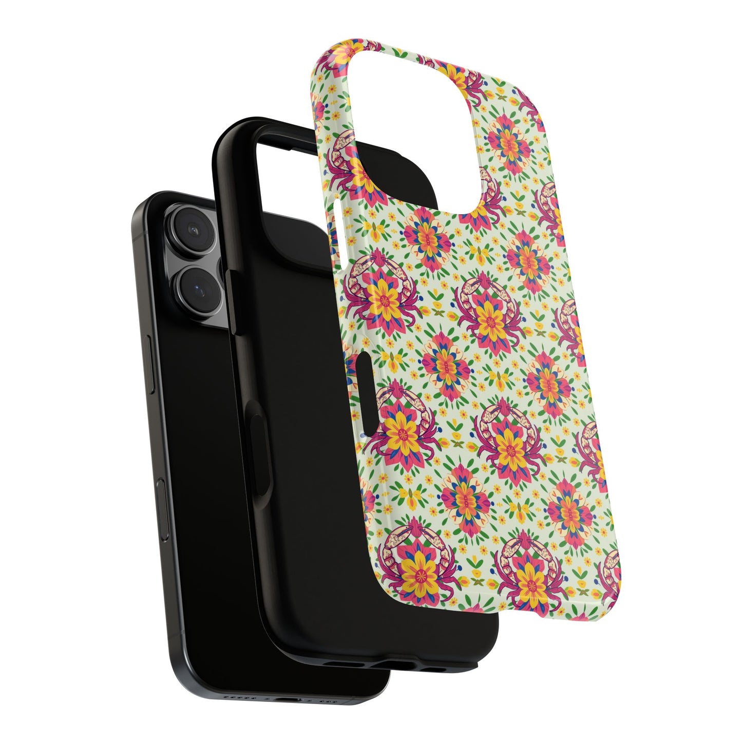Tough Cases, Cancer, Zodiac v3, Flower Pattern