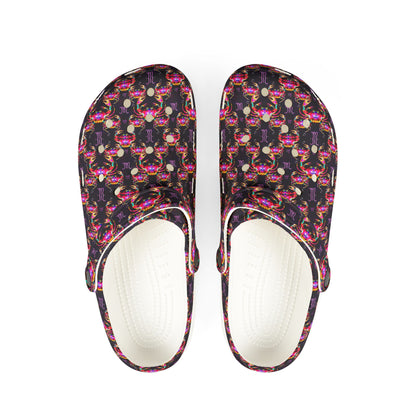 EVA Foam Rubber Shoes, (AOP), Cancer, Zodiac v4, Pattern