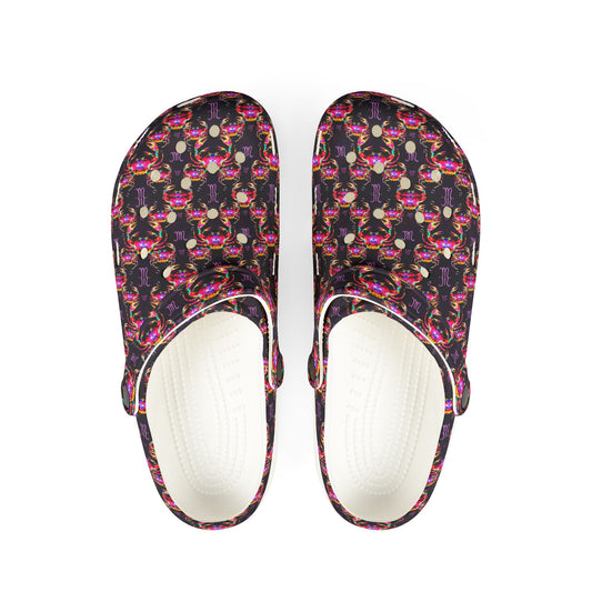 EVA Foam Rubber Shoes, (AOP), Cancer, Zodiac v4, Pattern