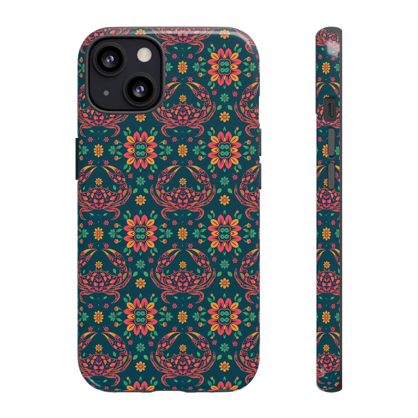 Tough Cases, Cancer, Zodiac v4, Flower Pattern