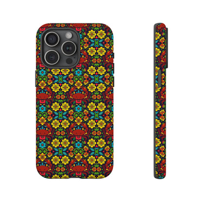 Tough Cases, Cancer, Zodiac v2, Flower Pattern